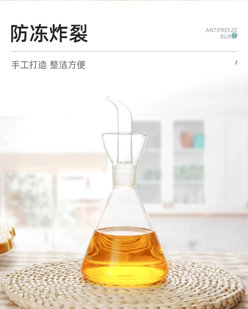 High Borosilicate Glass Oil Pot Household Leak-proof Oil & Vinegar Pots Kitchen Pot Soy Sauce Pot Oil Tank Seasoning Bottle Tool