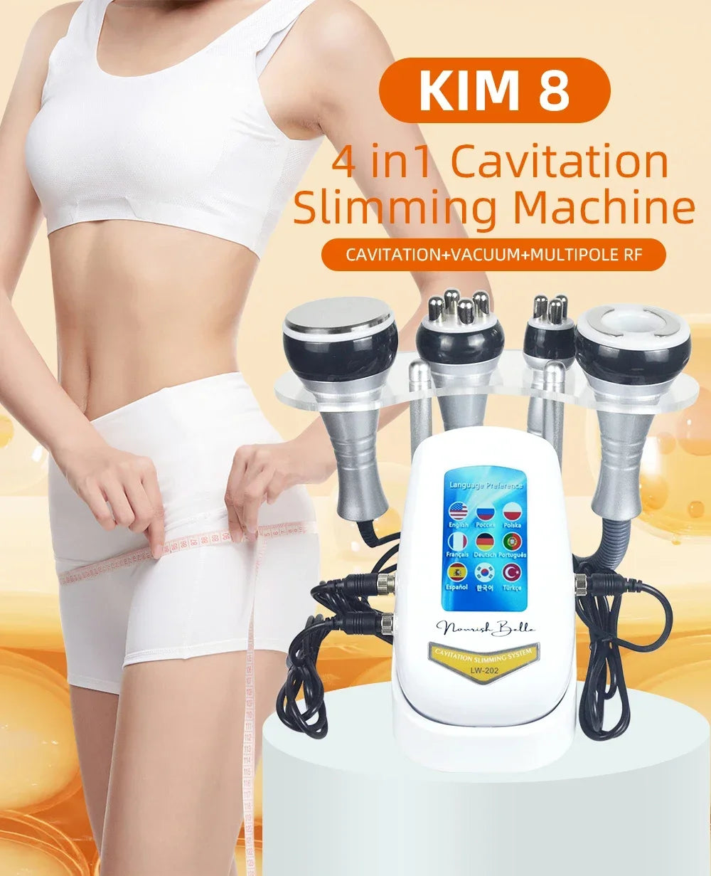 40K 3/4 IN 1 Cavitation  Body Slimming Machine Facial Massager Skin Tighten Face Lifting Vacuum Suction Beauty Device