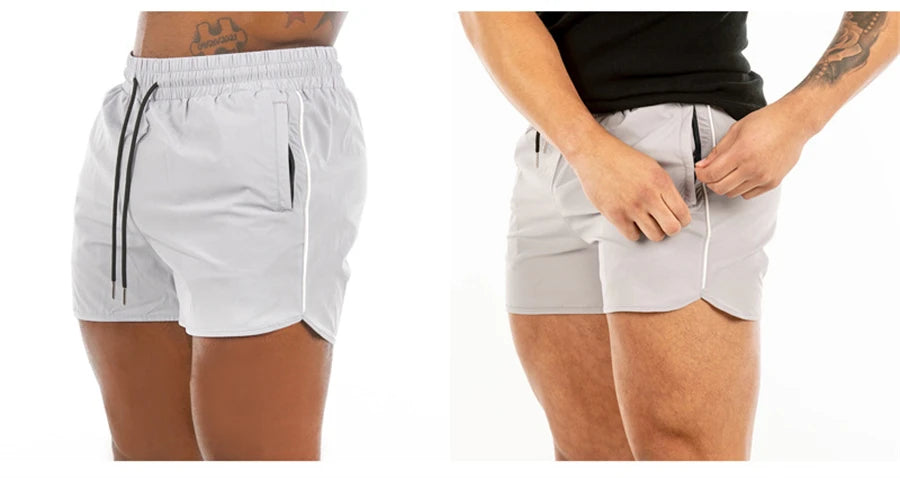 Men's Shorts 2023 Summer New Gym Jogging Exercise Shorts Men Sports Fitness Quick-drying  Beach Multiple Pockets Running Shorts