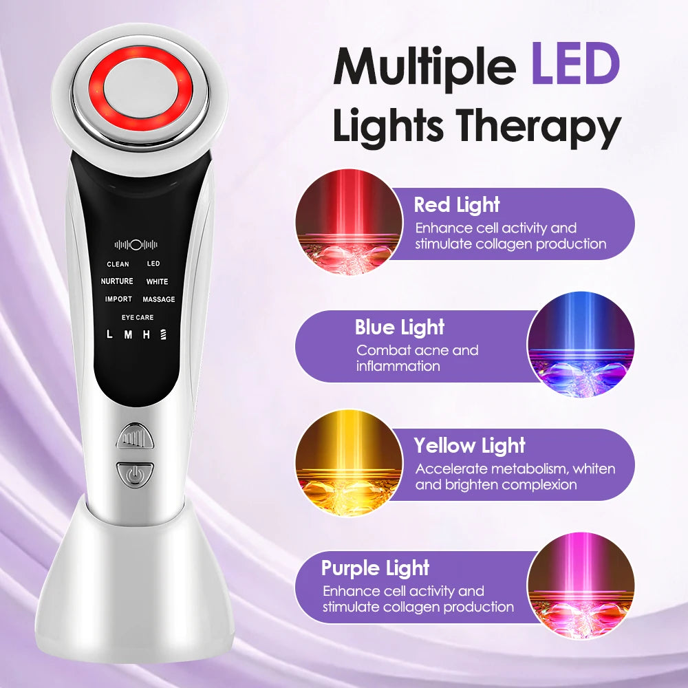 7 in 1 Multifunctional Facial Lifting Machine Skin Care SPA Face Skin Rejuvenation Beauty Instrument