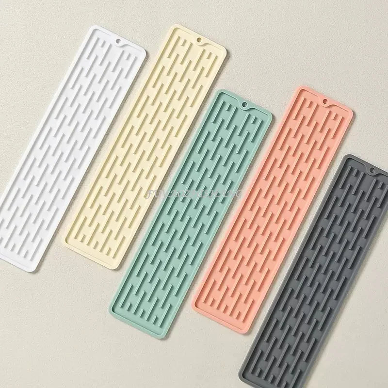 Kitchen Silicone Faucet Mat Drip Protection Pads Faucet Water Catcher Mat Sink Drain Pad Waterproof Non-slip Bathroom Gadget