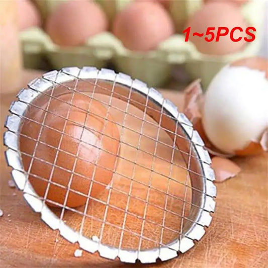 1~5PCS Stainless Steel Egg Slicer Cutter Cut Egg Device Grid For Vegetables Salads Potato Mushroom Tool Chopper Kitchen Chopper