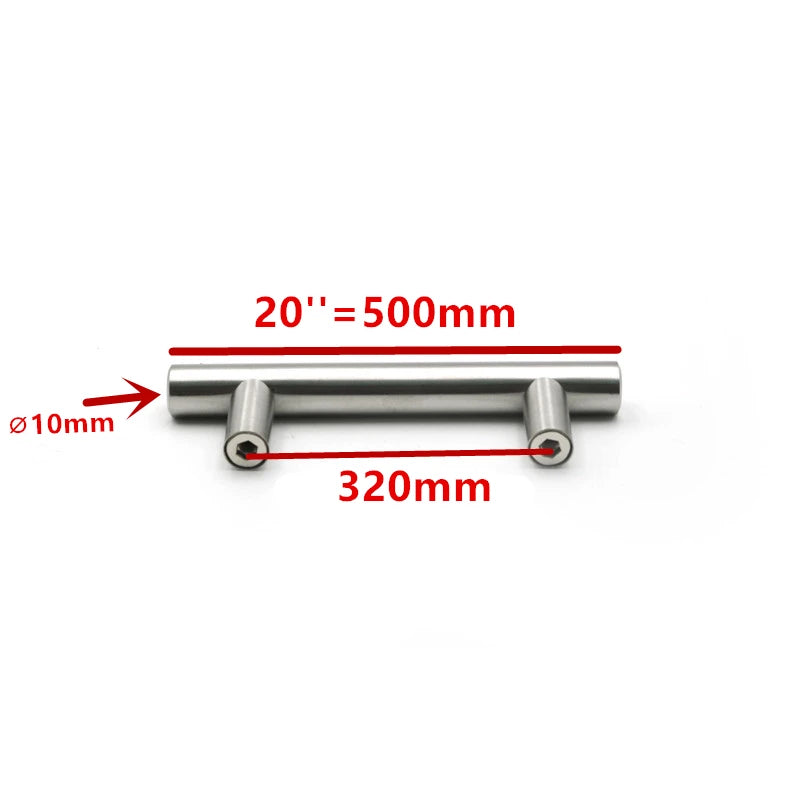 Modern  Stainless Steel Kitchen Door Cabinet T Bar Handle Pull Knob cabinet knobs furniture handle cupboard drawer handle