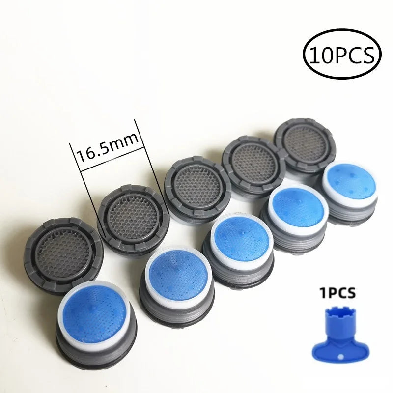 10 Pcs 16.5 MM Male Thread  Kitchen Faucet Aerator Female Thread Tap Device Diffuser Faucet Nozzle Filter Adapter Water Bubbler
