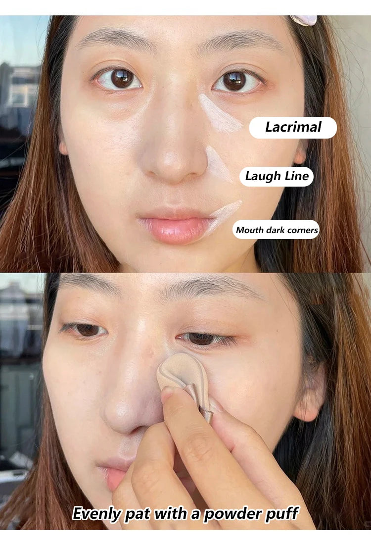 3-color Highlighter Palette Multi-use Mash Potato Pearlescent Matte Facial Contour Powder Cream Natural 3D Face Brighten Makeup