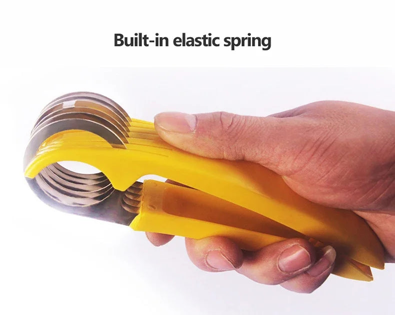 Creative Banana Slicer Sausage Slicer Vegetable and Fruit Sharp Slicer Stainless Steel Banana Cutter Kitchen Accessories