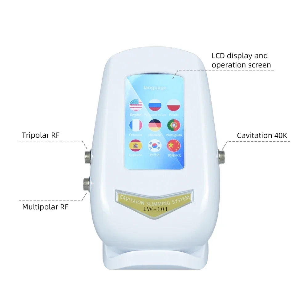 40K 3/4 IN 1 Cavitation  Body Slimming Machine Facial Massager Skin Tighten Face Lifting Vacuum Suction Beauty Device