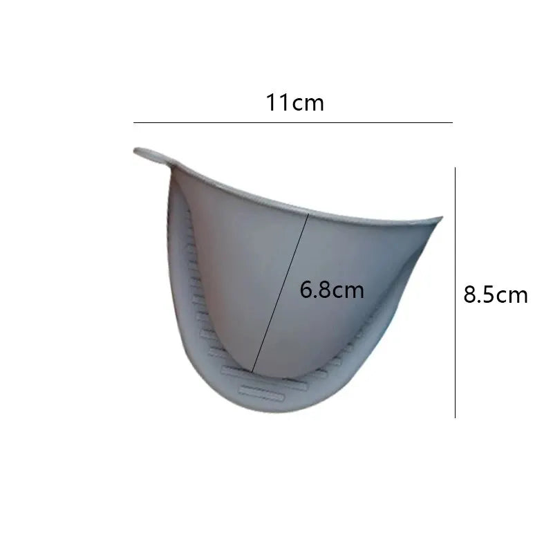 2pcs Thicken Baking Silicone Oven Mitts Microwave Oven Glove Heat Insulation Anti-slip Grips Bowl Pot Clips Kitchen Gadgets