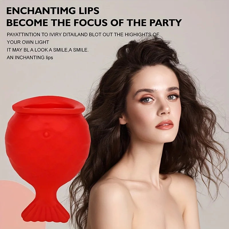 Silicone Fish Mouth Lip Plumper Women's Lip Plumping Tool Apple Lip Red Lip Beauty Facial Care Tool