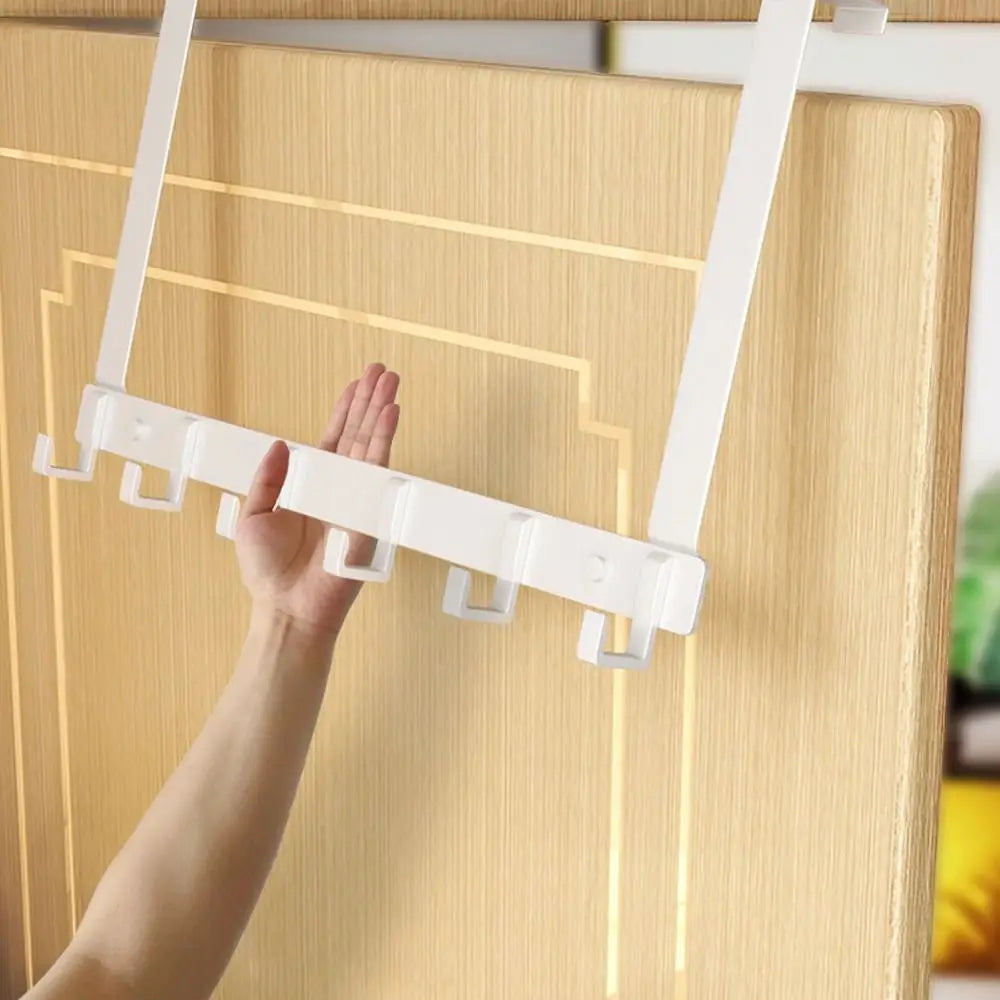 Hooks Over The Door Home Bathroom Organizer Rack Clothes Coat Hat Towel Hanger New Bathroom Kitchen Accessories Holder Door Hang