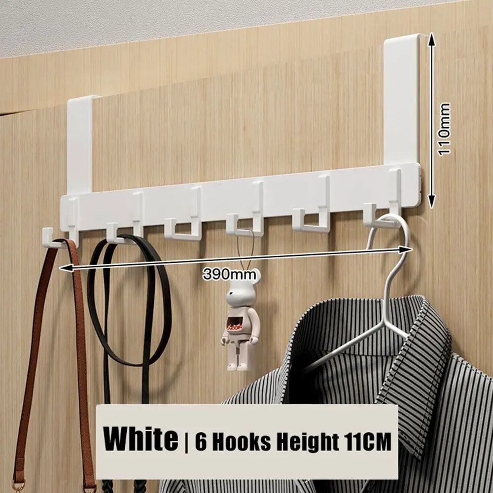 Hooks Over The Door Home Bathroom Organizer Rack Clothes Coat Hat Towel Hanger New Bathroom Kitchen Accessories Holder Door Hang