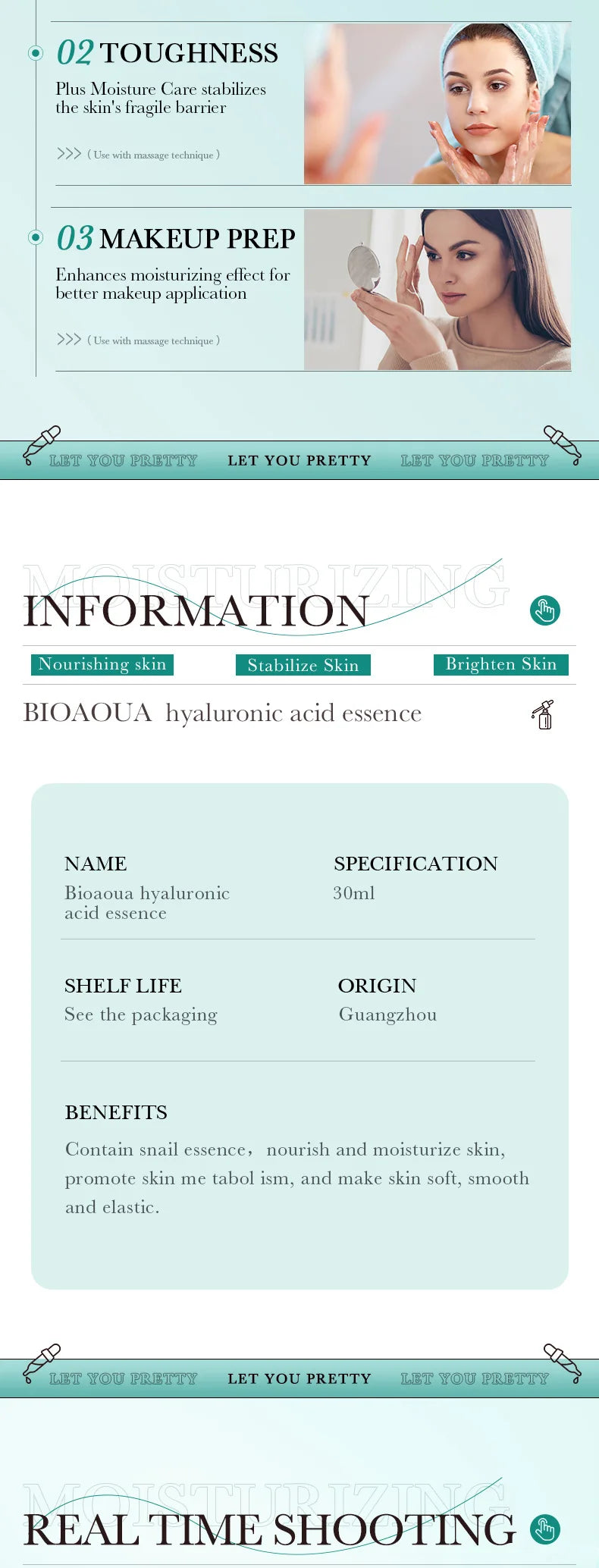 BIOAQUA Vitamin C Retinol Hyaluronic Acid Serum Moisturizing Brightening Hydrating Firming Facial Essence Beauty Face Skin Care