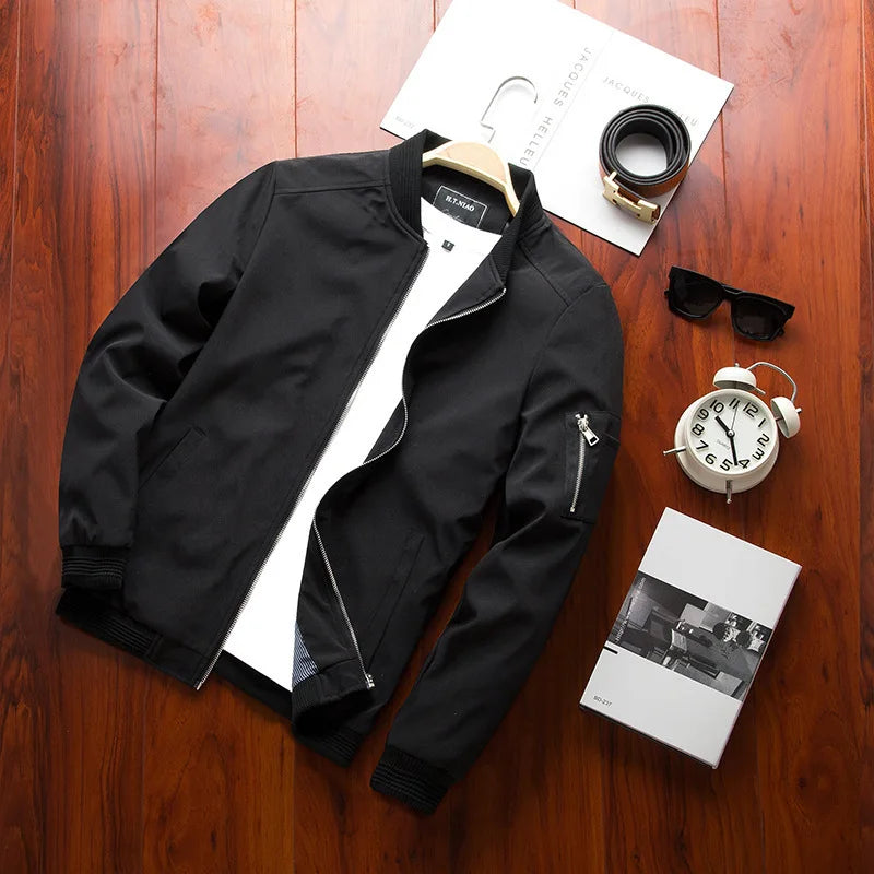 New 2023 Jacket Men Fashion Casual Slim Mens Jacket Sportswear Bomber Jacket Mens jackets men and Coats Plus Size S- 4XL