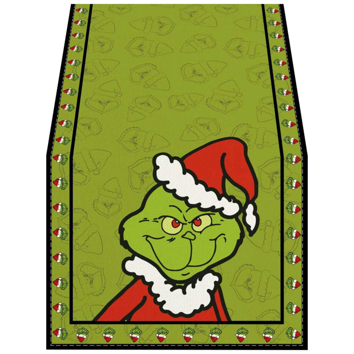 Linen Green Christmas Table Runner Tablecloth Christmas Xmas Winter Holiday Home Kitchen Dining Room Table Decoration 13x72 Inch