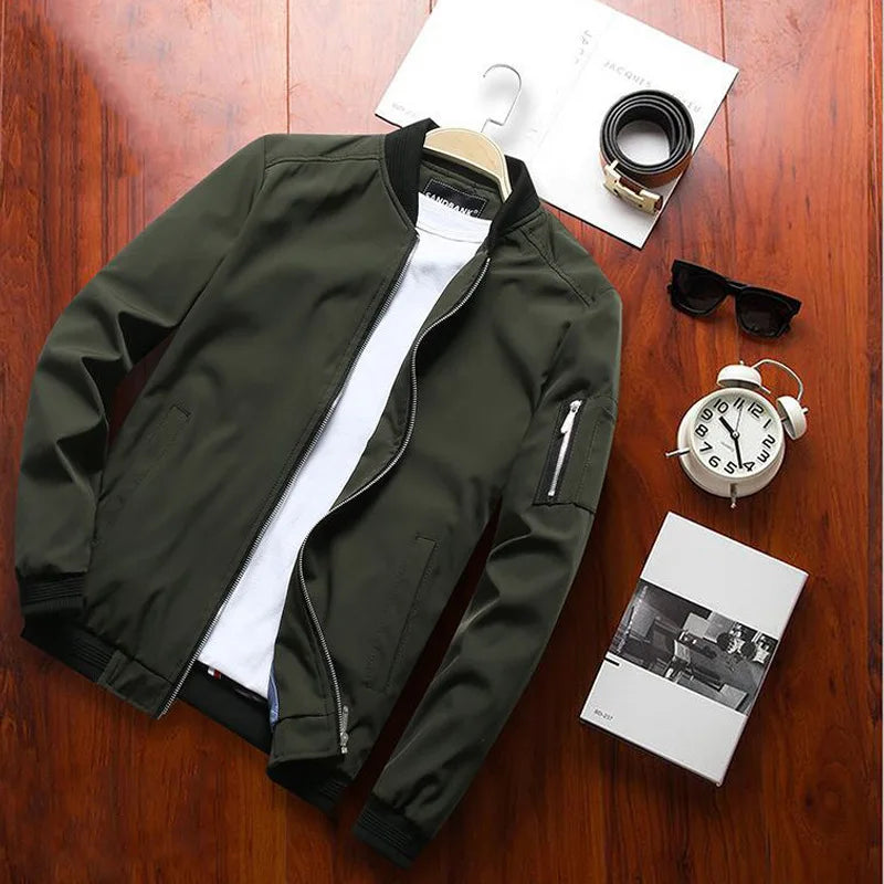 New 2023 Jacket Men Fashion Casual Slim Mens Jacket Sportswear Bomber Jacket Mens jackets men and Coats Plus Size S- 4XL