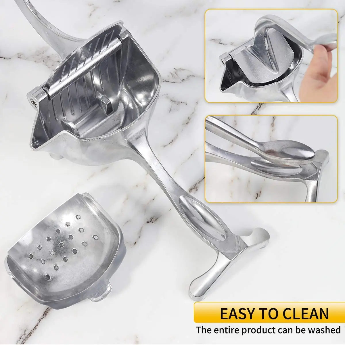 Aluminum Alloy Manual Juice Squeezer Hand Pressure Juicer Pomegranate Orange Lemon Sugar Cane Juice Kitchen Bar Fruit Tool