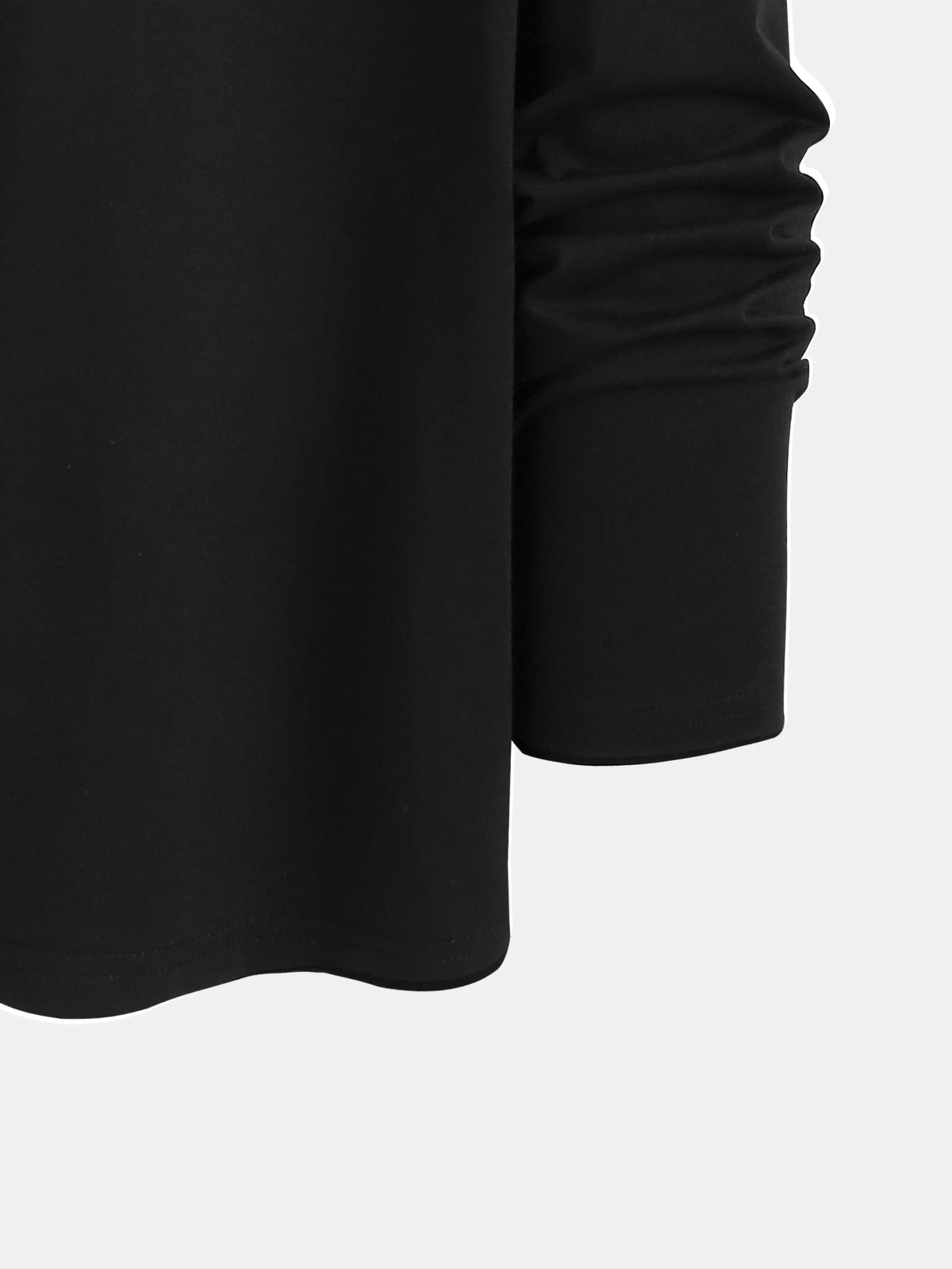 Trendy new long-sleeved t-shirt men's simple printed round neck T-shirt trend versatile casual tops men's T-shirt
