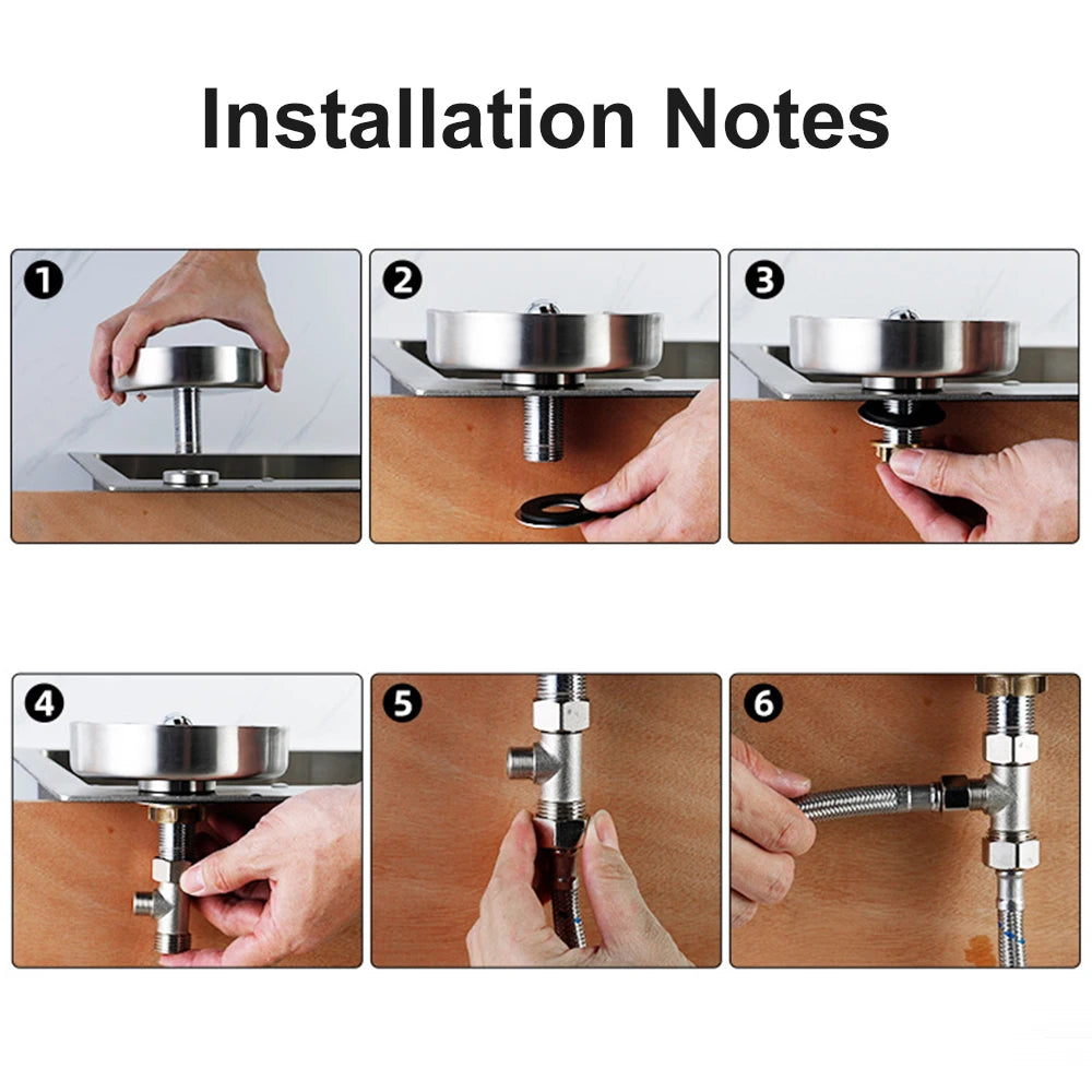 New Stainless Steel Cup Washer Glass Cleaner Bottle Washer Cup Cleaner for Kitchen Sink Restaurant Home Cafes
