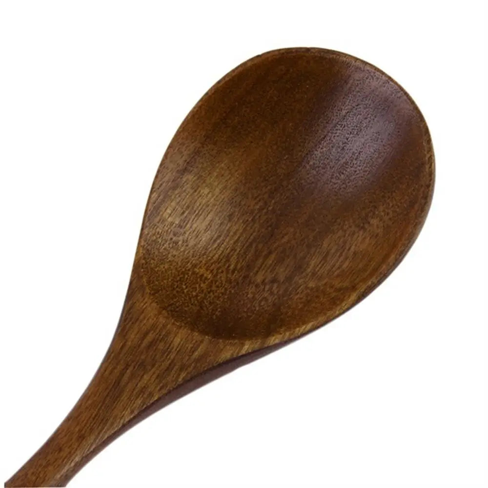 Coffee Dessert Catering Scoop Hand-made Wood Tableware Wooden Spoon Kitchen Tool Cooking Utensil Soup Spoon