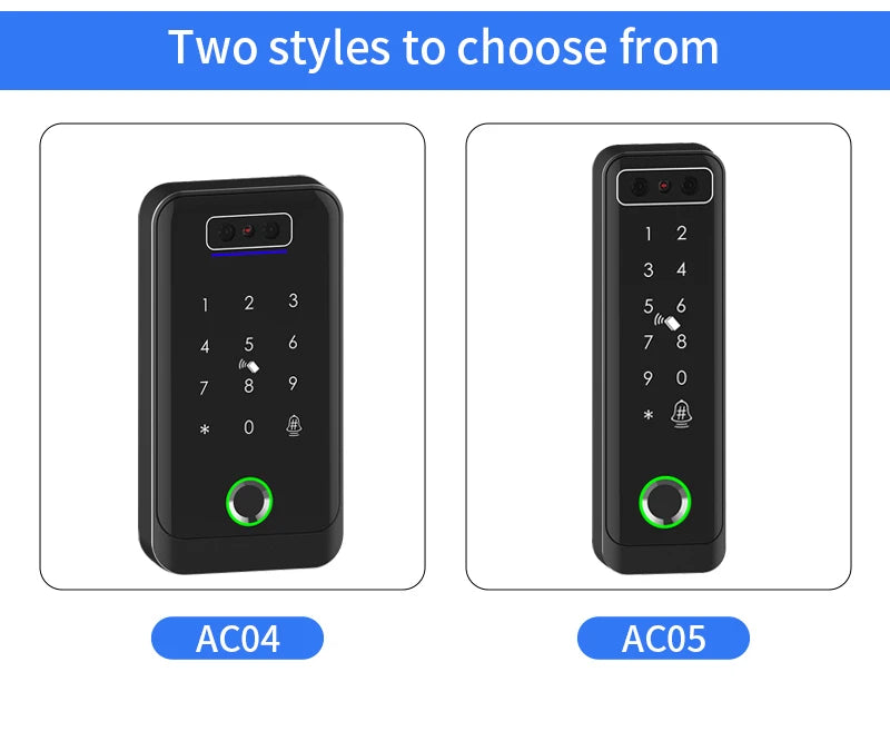 TTLOCK 3D Face Recognition Access Control Keypad Door Lock Opener Fingerprint E-Key Code App RF Remote Facial RFID Card Unlock
