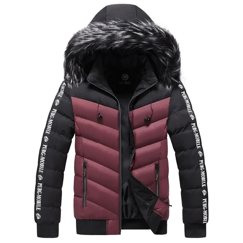 Fashion Men's Casual Windbreaker Hooded Jacket Man Soft Shell Winter Coat Clothing Warm Ultra Light Jackets