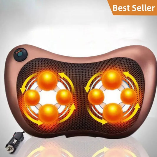 Cross-border Home Electric Cervical Massage Pillow Wholesale Car Multi-functional Kneading Waist Back Shoulder and Neck Massager