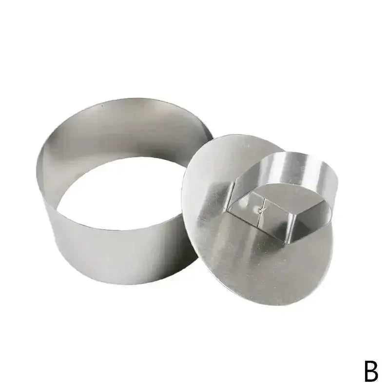 Stainless Steel Mousse Ring Cake Mold Baking Tools Kitchen Bakeware Cake Molds DIY Cupcake Salad Dessert Cake Decorting Tools