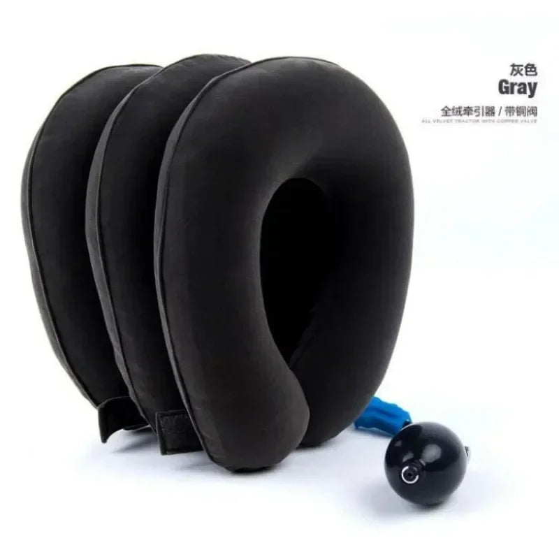 Neck Stretcher Neck Massager Cervical Support Pillow Air Pump Inflatable Collar Stretcher Brace Pain Relief Neck  Collar Pillow