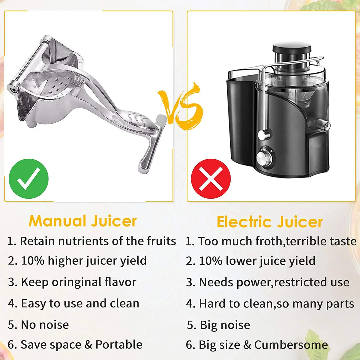 Aluminum Alloy Manual Juice Squeezer Hand Pressure Juicer Pomegranate Orange Lemon Sugar Cane Juice Kitchen Bar Fruit Tool