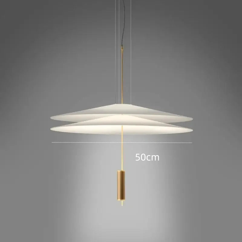 Postmodern LED Pendant Lamp Flying Saucer Indoor Decor Acrylic Chandelier Dining Table Bar Living Room Kitchen UFO Hanging Light