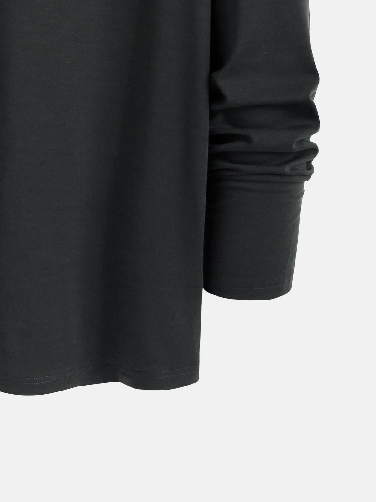 Trendy new long-sleeved t-shirt men's simple printed round neck T-shirt trend versatile casual tops men's T-shirt