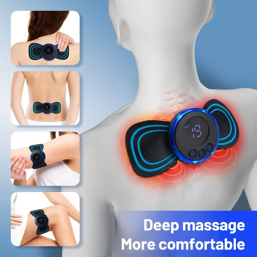 Electric EMS Foot Massager Pad Foldable Massage Mat Muscle Stimulation Relief Pain Relax Feet Neck Massager Muscle Stimulator