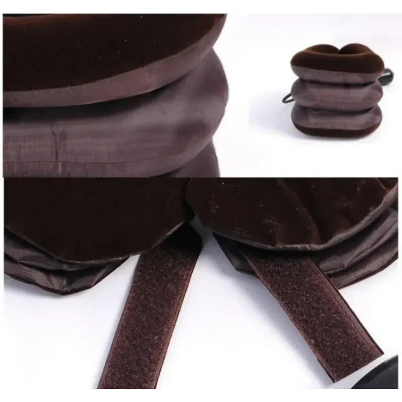 Neck Stretcher Neck Massager Cervical Support Pillow Air Pump Inflatable Collar Stretcher Brace Pain Relief Neck  Collar Pillow