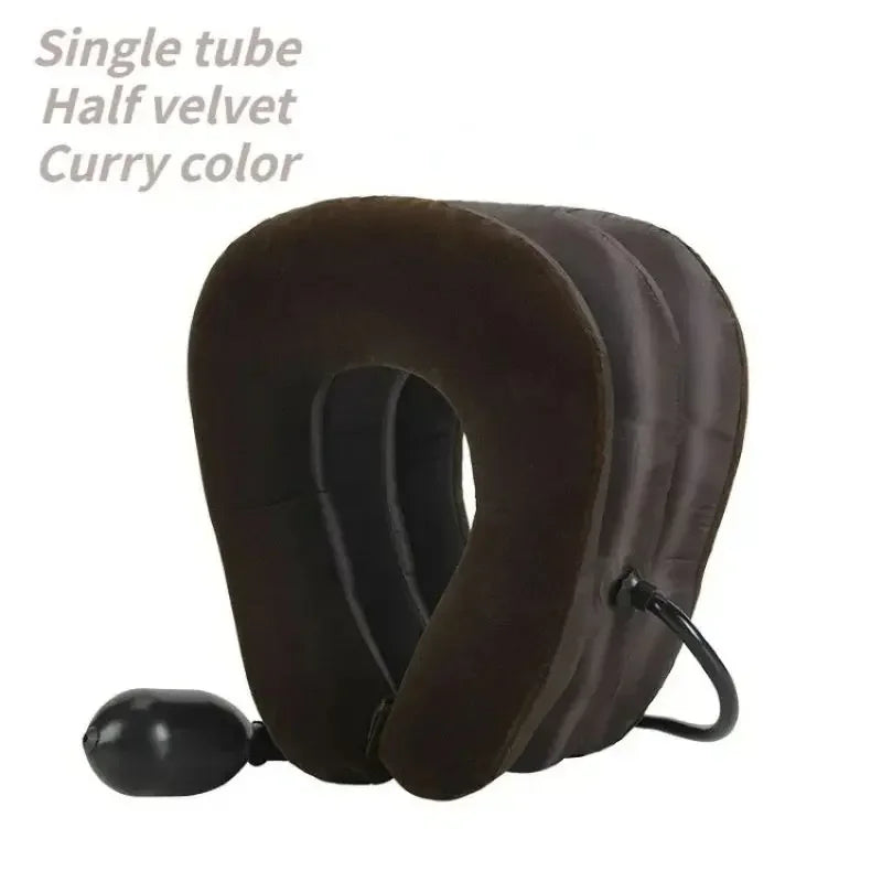 Neck Stretcher Neck Massager Cervical Support Pillow Air Pump Inflatable Collar Stretcher Brace Pain Relief Neck  Collar Pillow