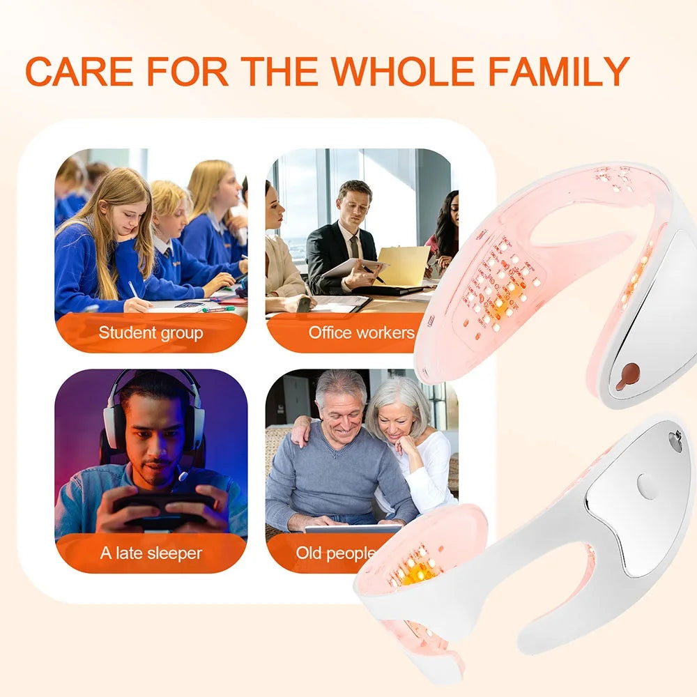 Anti-aging Eye Massager LED Photon Therapy Relax Fatigue Relief Lighten Dark Circles Smooth Eye Fine Line Beauty Eye Care