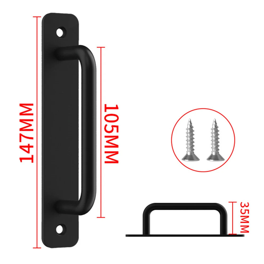 Door Handle Cabinet Pulls Aluminum Push-pull Balcony Gate Window Pulls Knob Kitchen Furniture Hardware Handle