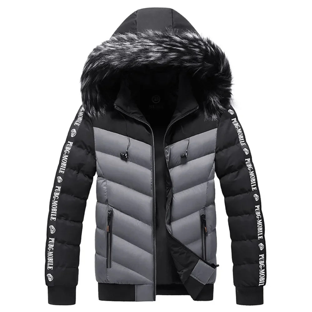 Fashion Men's Casual Windbreaker Hooded Jacket Man Soft Shell Winter Coat Clothing Warm Ultra Light Jackets