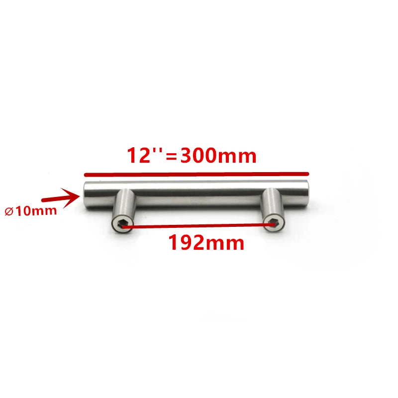 Modern  Stainless Steel Kitchen Door Cabinet T Bar Handle Pull Knob cabinet knobs furniture handle cupboard drawer handle