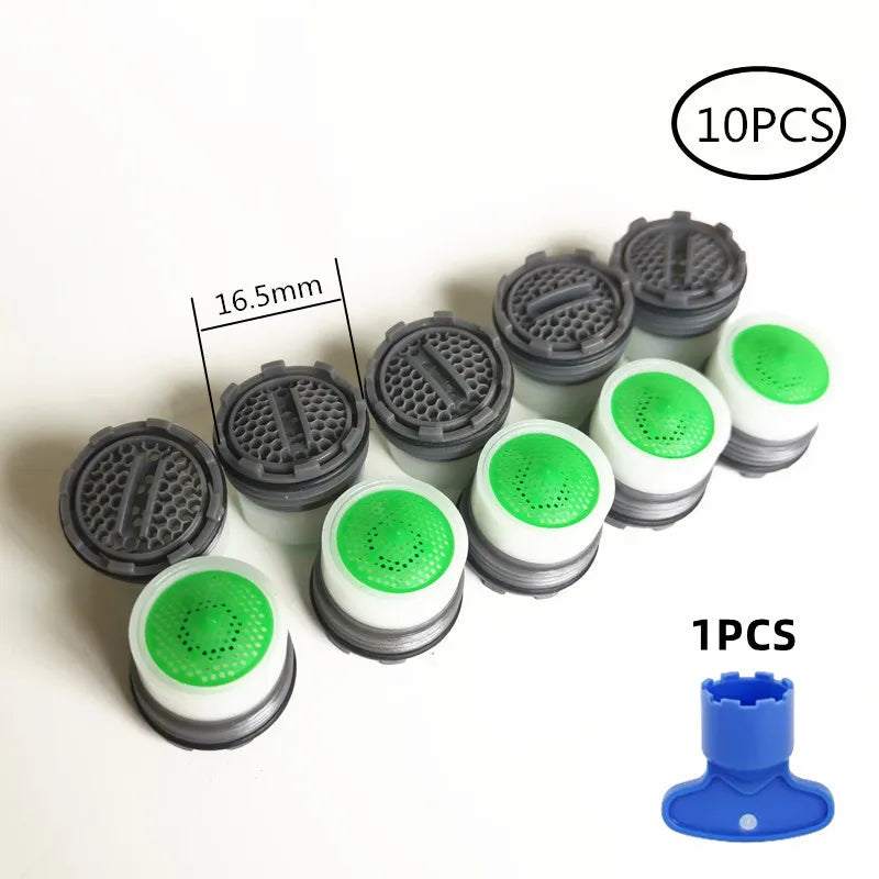 10 Pcs 16.5 MM Male Thread  Kitchen Faucet Aerator Female Thread Tap Device Diffuser Faucet Nozzle Filter Adapter Water Bubbler