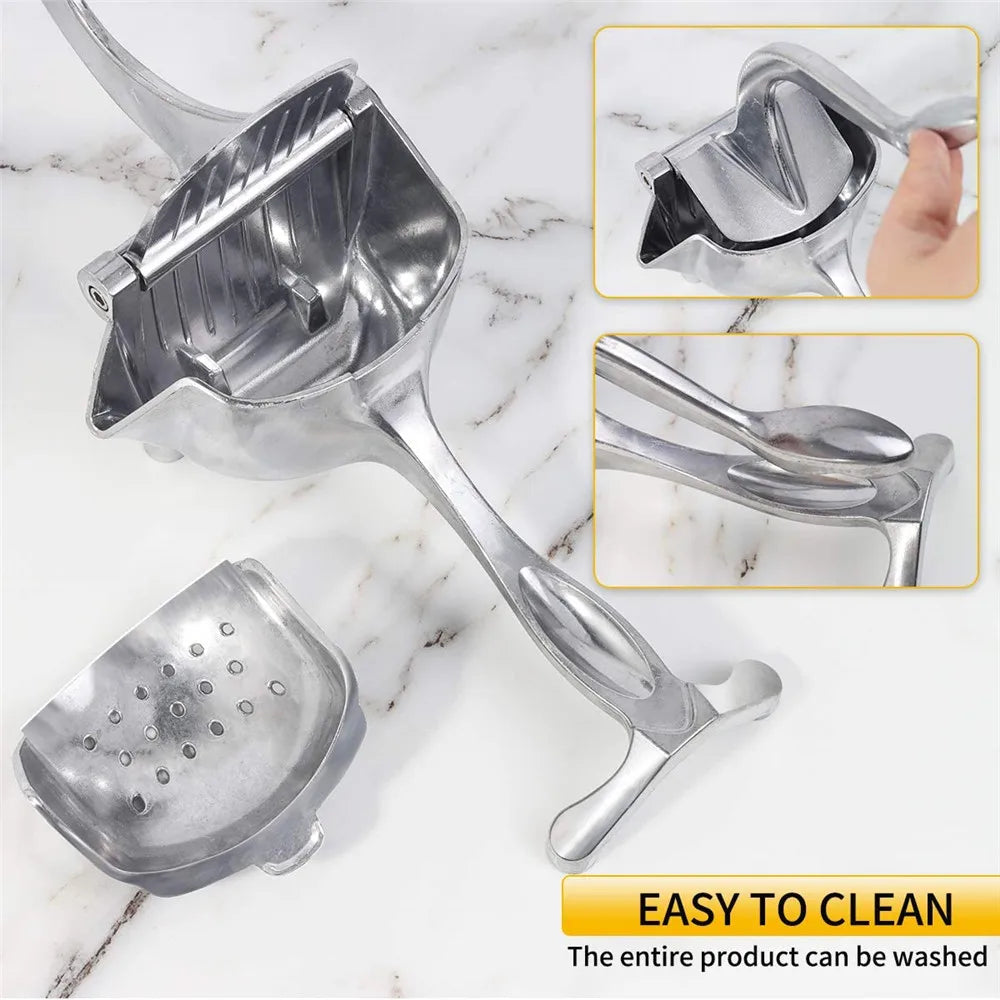 Aluminum Alloy Manual Juice Squeezer Hand Pressure Juicer Pomegranate Orange Lemon Sugar Cane Juice Kitchen Bar Fruit Tool