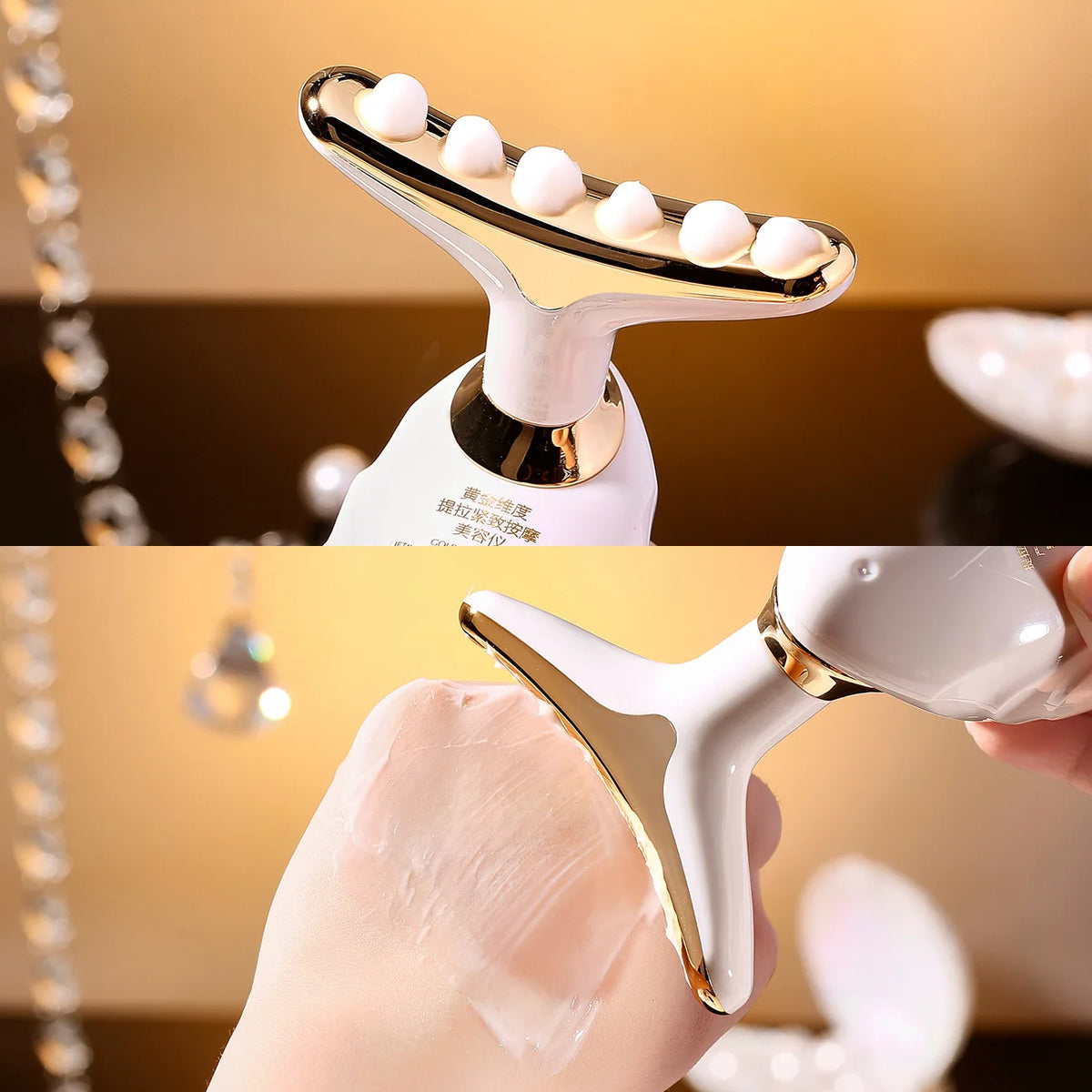 3 in 1 Face Massager Neck Facial Eye Massage Introducer Microcurrent Skin Rejuvenation Anti Aging Beauty Device Wholesale