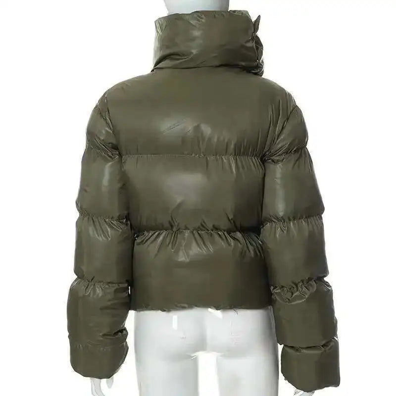 HKSH Autumn Winter New Men Tide Cotton Padded Jacket Scarf Collar Thick Long Sleeve Zipper Bread Chic Trendy RO Style Coat H2840