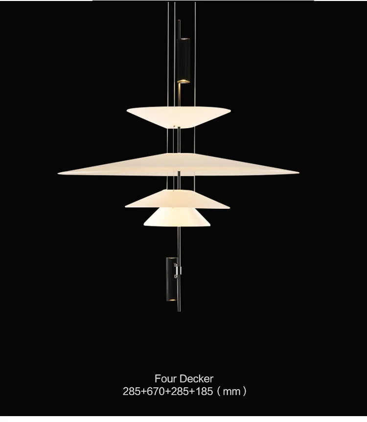 Postmodern LED Pendant Lamp Flying Saucer Indoor Decor Acrylic Chandelier Dining Table Bar Living Room Kitchen UFO Hanging Light