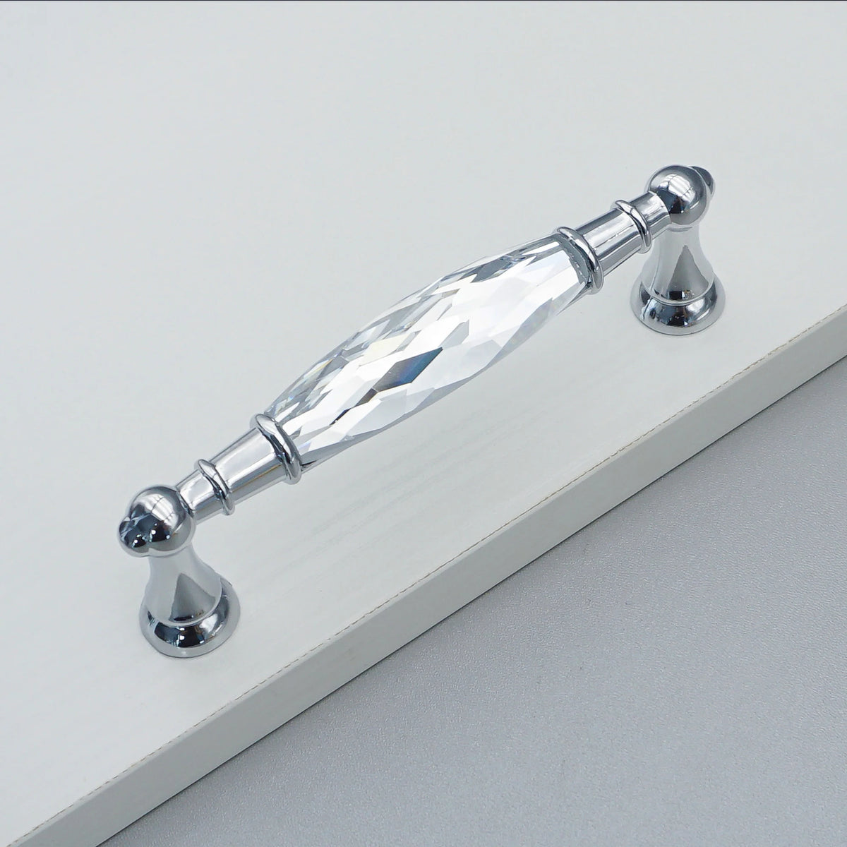 Gold Chrome Cabinet Handles Drawer Single Hole Knobs Luxury Wardrobe Dresser Pulls Modern Kitchen Accessories Furniture Hardware