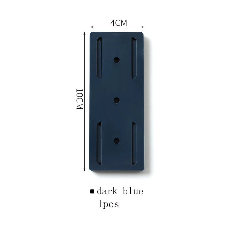 Self-Adhesive Power Socket  Strip Fixator Wall  Mounted Self Adhesive  Punch Free Row Plug Holder for Kitchen Home Office