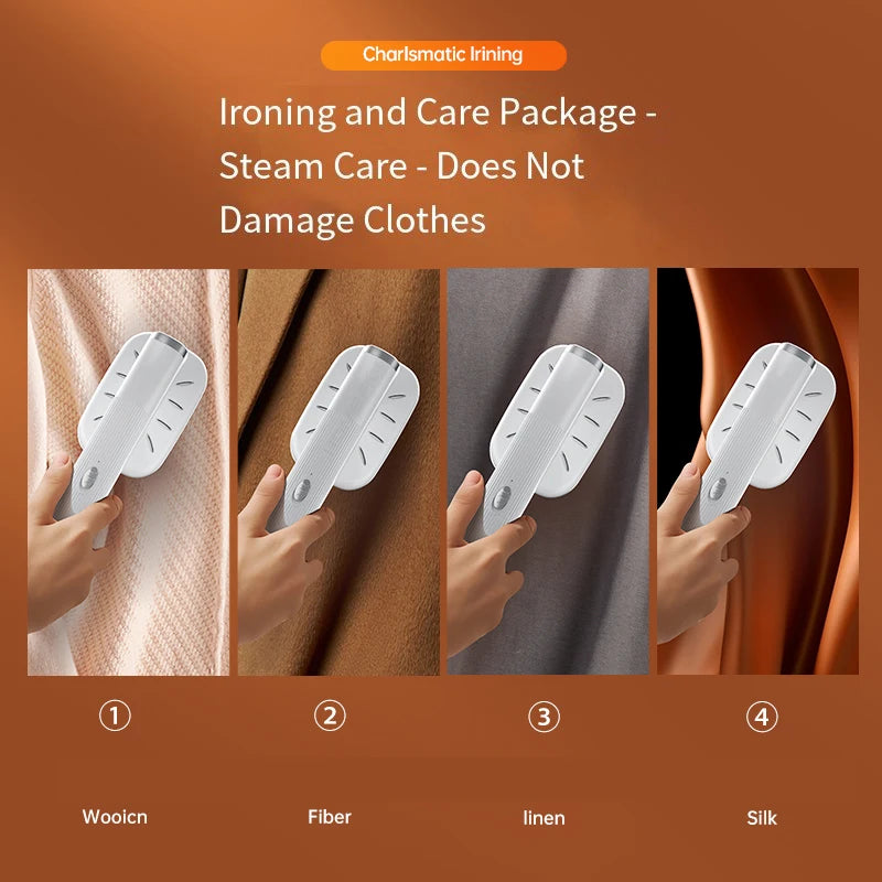 Handheld Iron Steamer 360° Ironing Small Garment Steamer USB Powered Electric Ironing Machine for Fabric Clothes Ironing