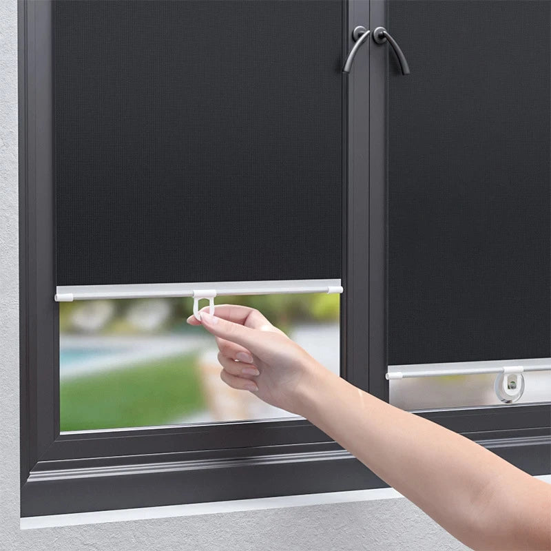Office Window Sun-shading Curtains Universal Roller Blinds Suction Cup Sunshade Nail-free Blackout Curtain Car Bedroom Kitchen