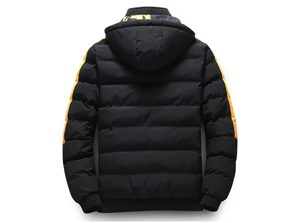 DIMUSI Winter Men Padding Jacket Fashion Male Thicken Down Thermal Parkas Casual Outwear Windbreaker Hooded Coats Man Clothing