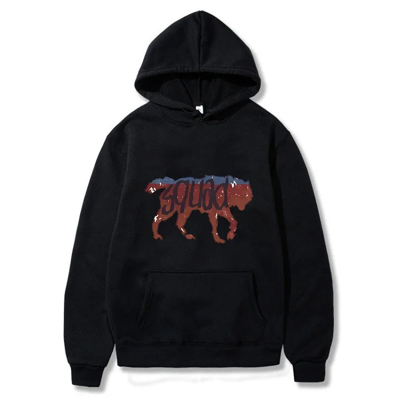 2024 Funny Retro Wolf Squad Men Hoodies Sweatshirt Awesome Wolf Student High School Wild Rad Life Is Strange Tank Squad Hoodie