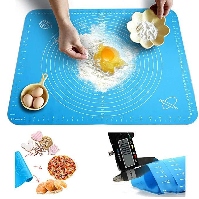 Silicone Baking Mat Kneading Dough Mat Pizza Cake Sheet Liner Kitchen Cooking Grill Gadgets Bakeware Table Mats Pad Pastry Tools